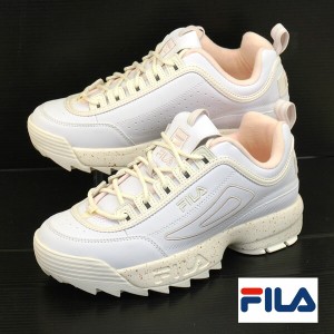 フィラ FILA DISRUPTOR 2 SPLASH USS23009 121 フィラ ディスラプター 2 スプラッシュ カジュアルシューズ 厚底 チャンキーヒール スニー