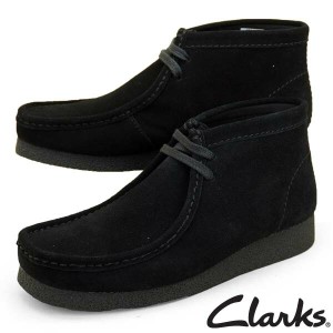 [国内正規品] クラークス Clarks Wallabee EVO BT 26172823 ワラビーブーツ ブラック スエード 天然皮革 メンズ カジュアル シンプル お