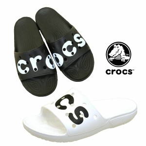 クロックス crocs Classic Crocs Logo Slide 206667 066 103 クラシック クロックス ロゴ スライド サンダル レディース/メンズ カジュア