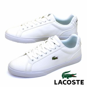 ラコステ LACOSTE LEROND PRO BL 123 1 CMA 45CMA0054-21G クラシック コートシューズ キャンバス カジュアルスニーカー 白 正規品 メン