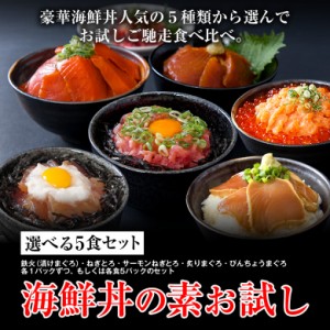選べる 海鮮丼 5食セット pre