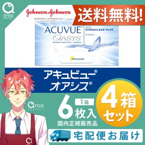 送料無料 アキュビューオアシス 2ウィーク 6枚×4箱 ジョンソンエンドジョンソン J&J 使い捨て