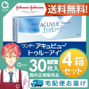 送料無料 ワンデーアキュビュートゥルーアイ ワンデー 30枚×4箱 ジョンソンエンドジョンソン J&J 使い捨て