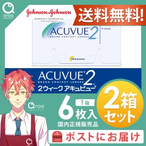 送料無料 2ウィークアキュビュー 2ウィーク 6枚×2箱 ジョンソンエンドジョンソン J&J 使い捨て ポスト投函商品