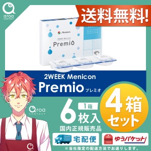 2WEEKメニコンプレミオ 2ウィーク 6枚×4箱 MENICON 使い捨て 送料無料 ポスト投函商品