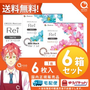 カラコン メニコンrei 乱視（トーリック） 2week 6枚入6箱 コンタクトレンズ レイ 送料無料