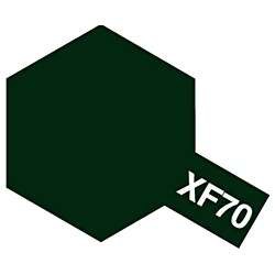 0000045135781:タミヤカラーエナメル XF-70 暗緑色２【新品】  塗料 エナメル塗料 TAMIYA