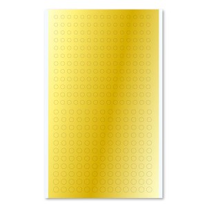 4573211373455:ハイキューパーツ 円形メタリックシールM(3.0〜4.6mm) ゴールド(1枚入)【新品】 HiQparts プラモデル 改造
