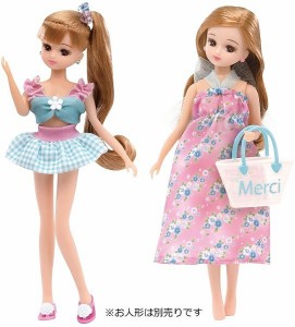 4904810208716:リカちゃん LW-13 ギンガムチェック＆フラワー 水着セット【新品】 (リカちゃん人形 着せ替え人形 女の子向け タカラト…