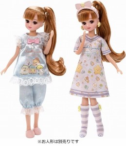 4904810298373:リカちゃん ドレス すみっコぐらし パジャマパーティーセット【新品】 (リカちゃん人形 着せ替え人形 女の子向け タカラ…