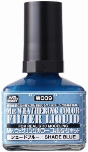 4973028631081:Mr.ウェザリングカラー フィルタ・リキッド ブルーグレー 40ml 模型用塗料 WC09【新品】 GSIクレオス Mr.カラー プラモ…