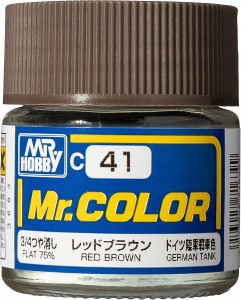 4973028716399:塗料 C41 レッドブラウン【新品】 GSIクレオス Mr.カラー
