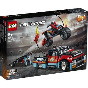 5702016616453:レゴ テクニック トラックとバイクのスタントショー 42106【新品】 LEGO　知育玩具