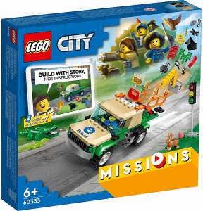 5702017189741:レゴ シティ 野生動物レスキュー ミッション 60353【新品】 LEGO　知育玩具