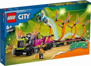 5702017416175:レゴ シティ トレーラートラックと火の輪くぐりチャレンジ 6035【新品】 LEGO　知育玩具