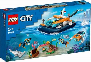5702017416373:レゴ シティ 探査ダイビングボート 60377【新品】 LEGO　知育玩具