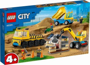 5702017416465:レゴ シティ トラックと鉄球クレーン車 60391【新品】 LEGO　知育玩具