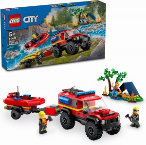 5702017582948:レゴ シティ 4WD消防車とレスキューボート【新品】 LEGO　知育玩具