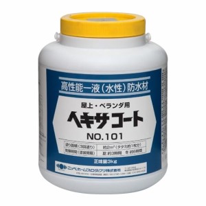 ニッペ　ホームペイント　コンクリート床・アスファルト用塗料　ヘキサコート　NO.101　3kg　グレー・825002