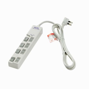 ELPA ＬＥＤランプスイッチ付タップ　ウエ WLS-LU4200RS