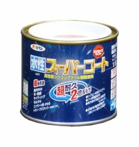 アサヒペン ペンキ 水性スーパーコート 水性多用途 新茶 1/5L