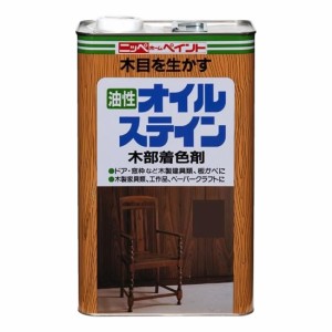 ニッペ　ホームペイント　オイルステイン　4L　ウォルナット