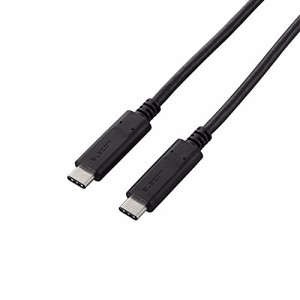 ELECOM USB2.0ケーブル C-Cタイプ PD対応 USB規格認証品 5A出力 0.5m ブラック U2C-CC5P05NBK