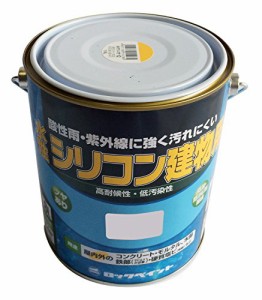 ロックペイント 水性シリコン建物用(H11) ツヤあり チョコレート 1.6L