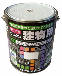 ロックペイント 油性つや有ウレタン建物用(H06) ねずみいろ 3L