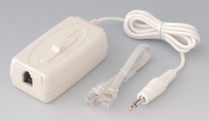 （まとめ買い）ELPA 受話器用録音アダプター TEA-041 〔×3〕