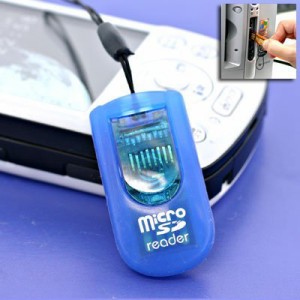 （まとめ買い）エアージェイ microSDカードライタストラップ青 MSD-RWBL 00072350 〔3個セット〕