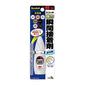 （まとめ買い）スリーエム スコッチ 強力瞬間接着剤ジェル 7005S 00062058 〔5個セット〕