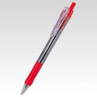 （まとめ買い）ゼブラ タプリクリップ ボールペン1.6 赤 BNU5-R 00050777 〔10本セット〕