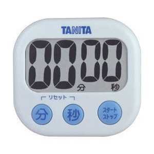 （まとめ買い）タニタ デジタルタイマー ホワイト TD-384-WH 00030265 〔3個セット〕
