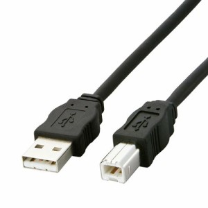 （まとめ買い）エレコム 環境対応USBケーブル 1.5m USB2-ECO15 (329) 00066023 〔3本セット〕