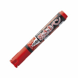 （まとめ買い）シャチハタ 乾きまペン 太字 角芯 赤 K-199Nアカ 00000695 〔10本セット〕