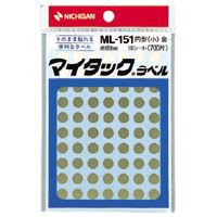 （まとめ買い）ニチバン マイタックラベル ML-151 金 ML-151-9 ゴールド 00014718 〔10個セット〕