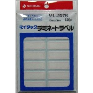 （まとめ買い）ニチバン マイタックラミネートラベル 赤枠 ML-207R アカワク 00014743 〔10個セット〕