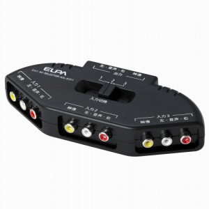 （まとめ買い）ELPA AVセレクター 3in1 ASL-E311 〔×3〕
