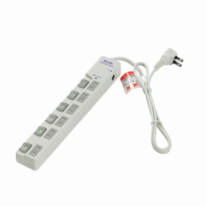 （まとめ買い）ELPA ＬＥＤスイッチ付タップウエブレーカー付 WLS-LU6100RMB 〔×3〕