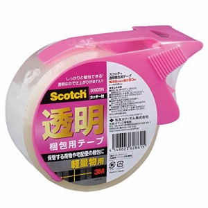 （まとめ買い）スリーエム スコッチ透明梱包用テープ309カッター付 309DSN 00284887 〔×10〕