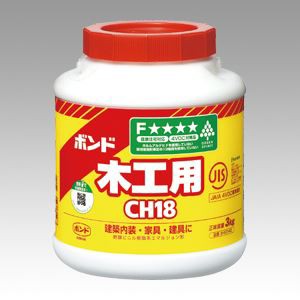 （まとめ買い）コニシ ボンド木工用CH18 3kg #40140 00004943 〔3個セット〕