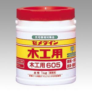 （まとめ買い）セメダイン 木工用接着剤605 ポリ1kg〔業〕 AE-194 00004946 〔3個セット〕