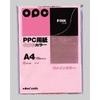 （まとめ買い）文運堂 ファインカラーPPC A4 100枚入 カラー335 ピンク 00016617 〔×5〕