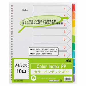 （まとめ買い）テージー カラーインデックスPPA4/30穴10山 IN-3410 00010324 〔×10〕