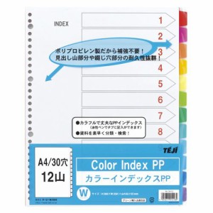 （まとめ買い）テージー カラーインデックスPPA4/30穴12山 IN-3412 00010325 〔×5〕