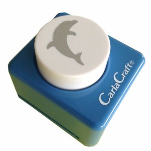 （まとめ買い）カール事務器 クラフトパンチ中 Dolphin CP-2 ﾄﾞﾙﾌｨﾝ 00906166 〔3個セット〕