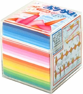 （まとめ買い）トーヨー 千羽鶴用おりがみ 7.5cmプラケース入 002004 00800039 〔3個セット〕