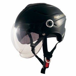 TNK インナーバイザー、シールド付ハーフ型ヘルメット STR-W BT ハーフマッドブラック FREE(58-59cm) 51188