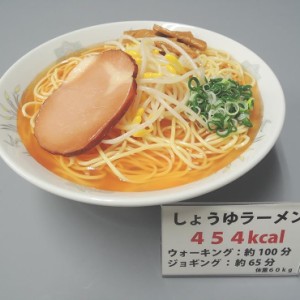 日本職人が作る  食品サンプル　カロリー表示付き しょうゆラーメン　IP-548